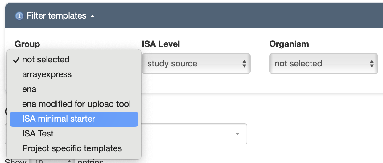 create isastudy source 2